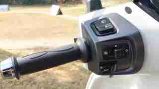 TVS iQube electric scooter switches left side
