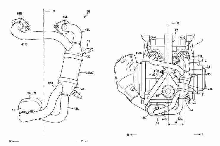 Suzuki 250cc Parallel-Twin Update Patent Image