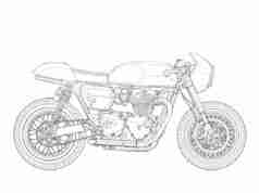 Triumph Thruxton Sketch