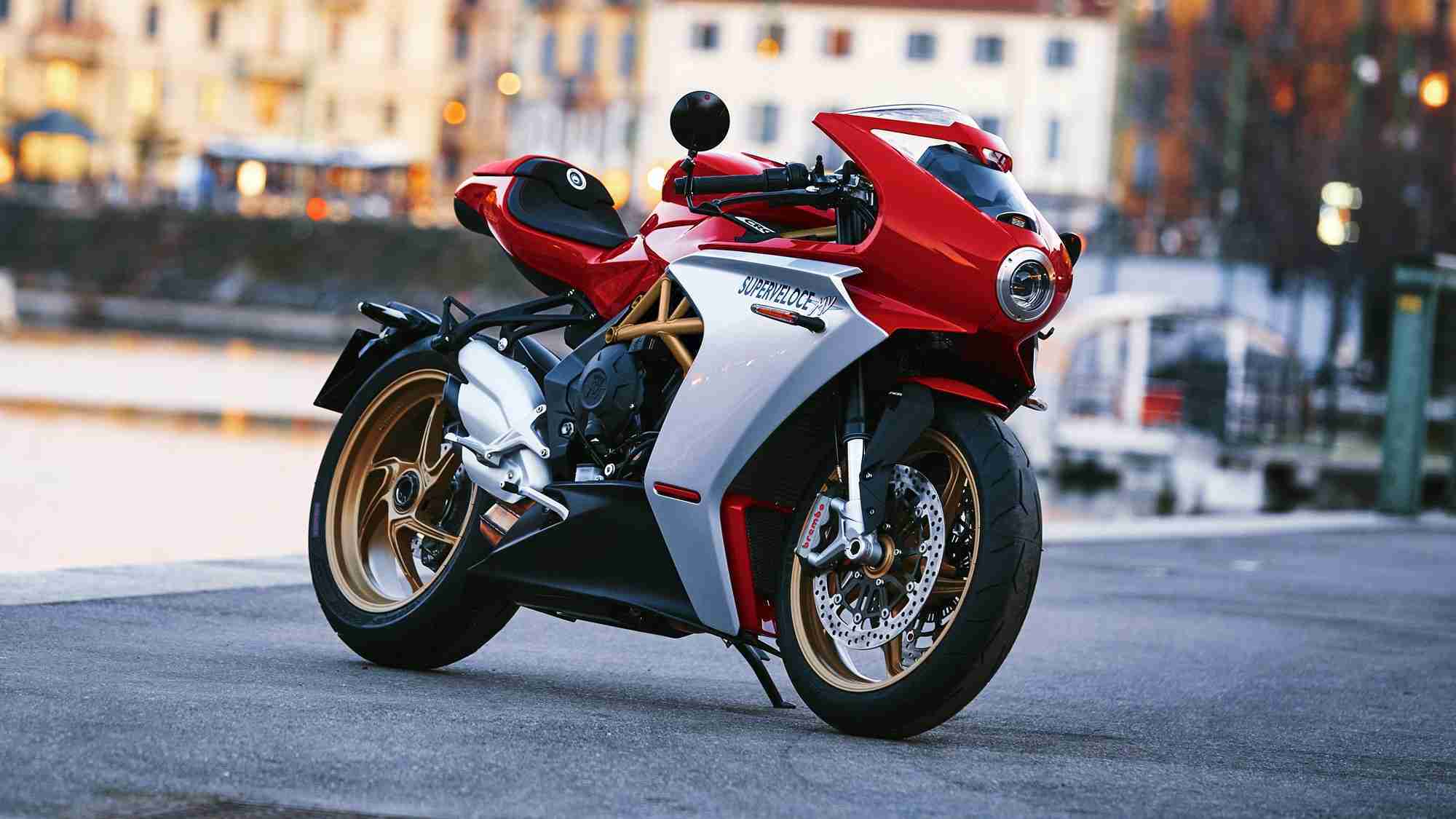 MV Agusta Superveloce 800 red HD wallpaper