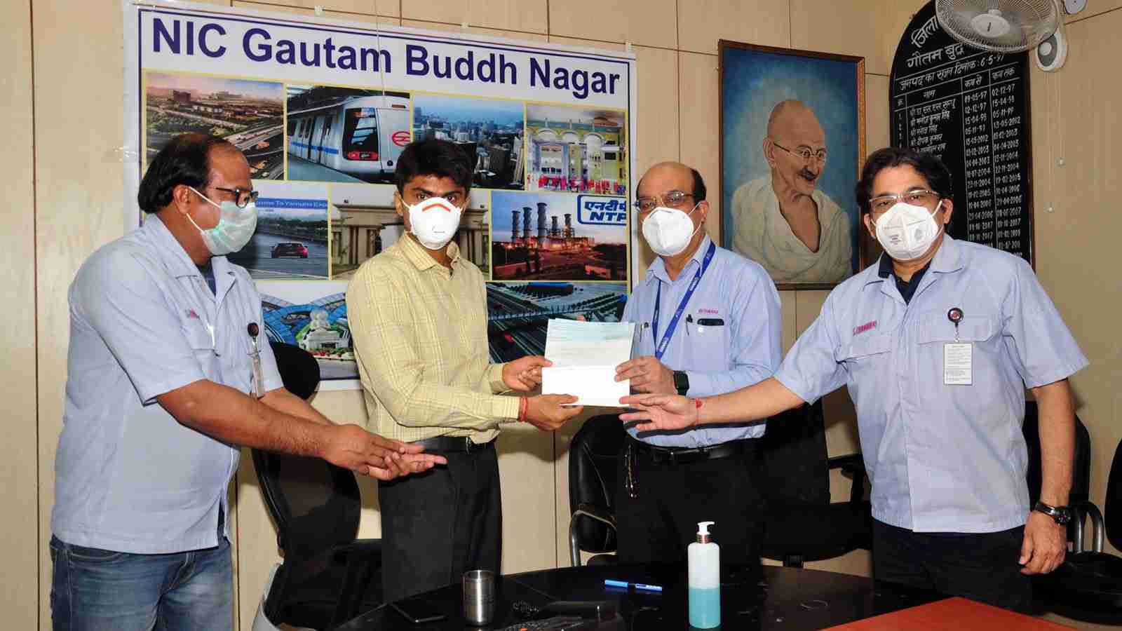 Yamaha donates Rs 25 lakh to District Magistrate, Gautam Buddh Nagar