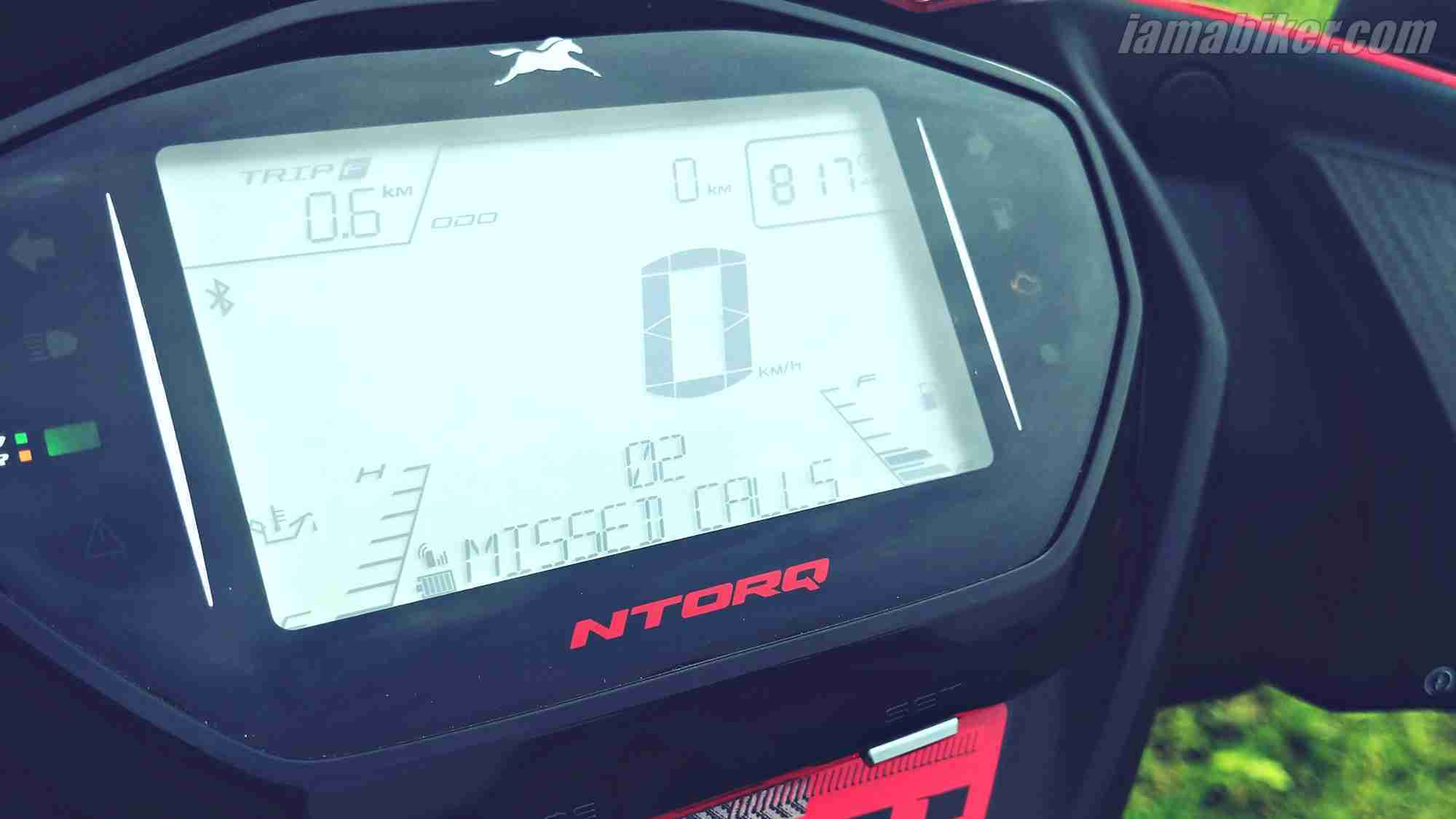 BS6 TVS NTORQ 125 call alerts