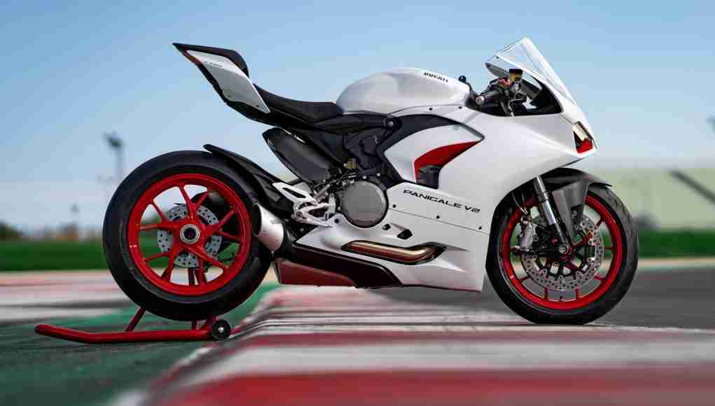 Ducati Panigale V2 White Rosso livery