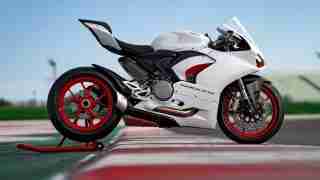 Ducati Panigale V2 White Rosso livery