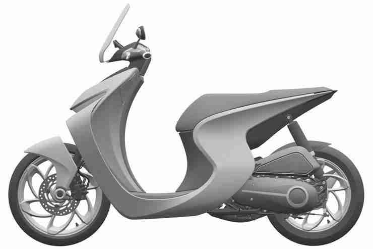 Honda Retro Scooter Patent Images