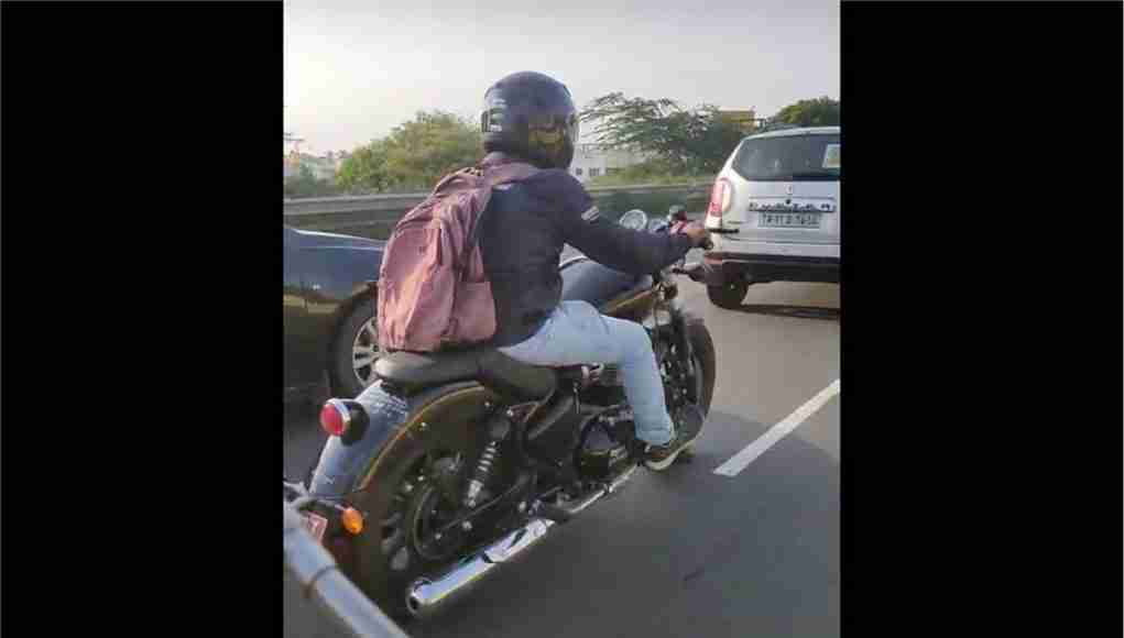 Royal Enfield KX Bobber Spy Images