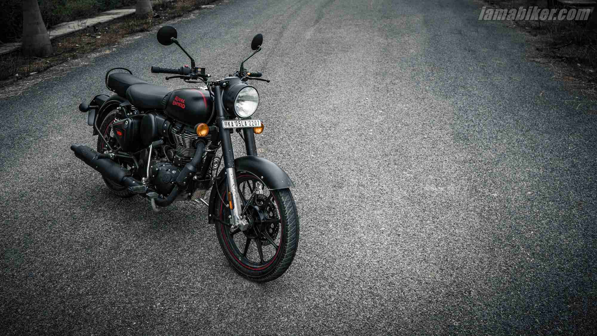 Royal Enfield Classic 350 BS6 Stealth Black HD wallpapers