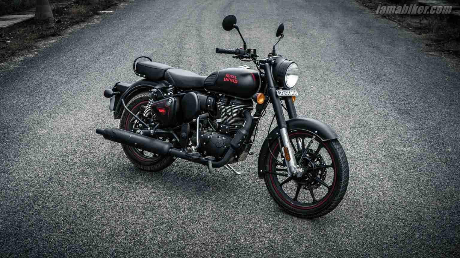 Royal Enfield Classic 350 BS6 Stealth Black HD wallpapers | IAMABIKER ...