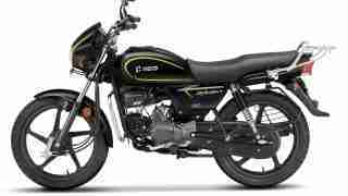 Hero Splendor+ Black and Accent in Bumble Bee Yellow