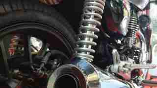 Honda H'ness CB 350 exhaust silencer