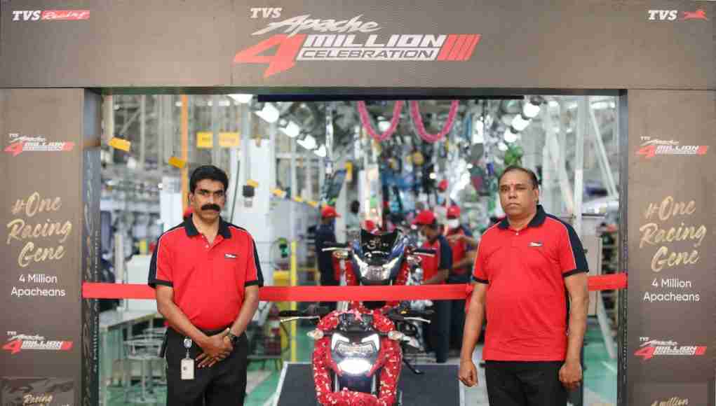 TVS Apache 4 Million Milestone