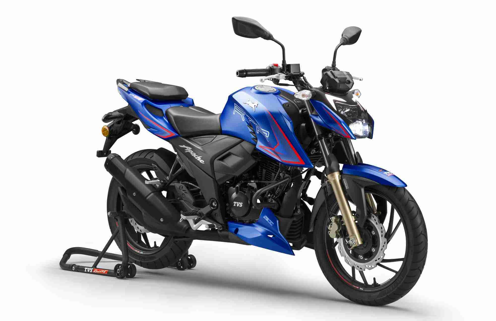 2021 TVS Apache RTR 200 4V adjustable suspensions