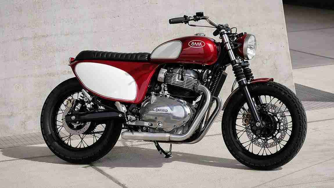 BAAK Motocyclette that is built on the base of the Interceptor 650