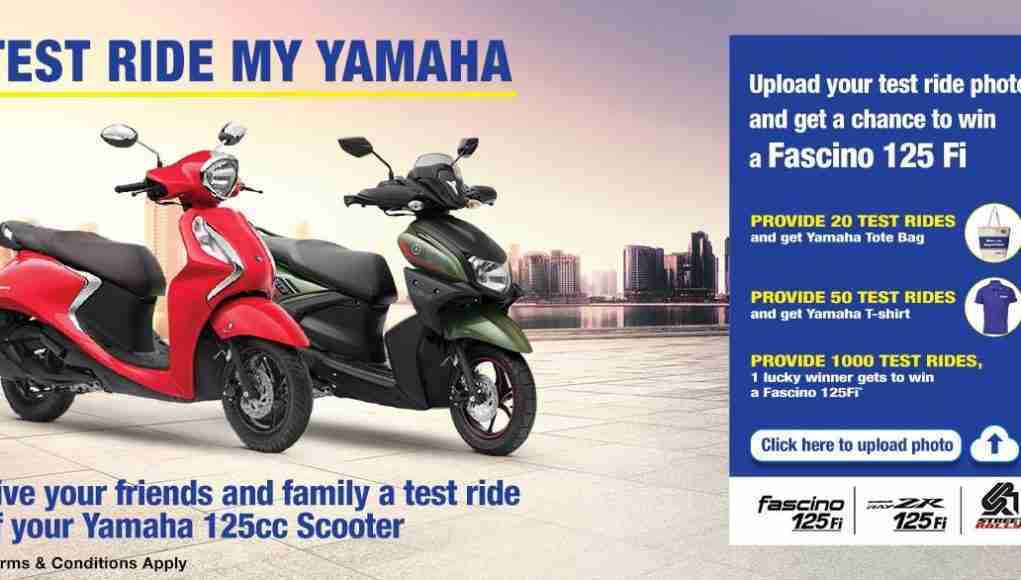 Test Ride My Yamaha campaign