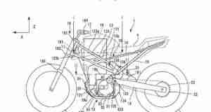 Honda Electric Motorcycle Patent Image