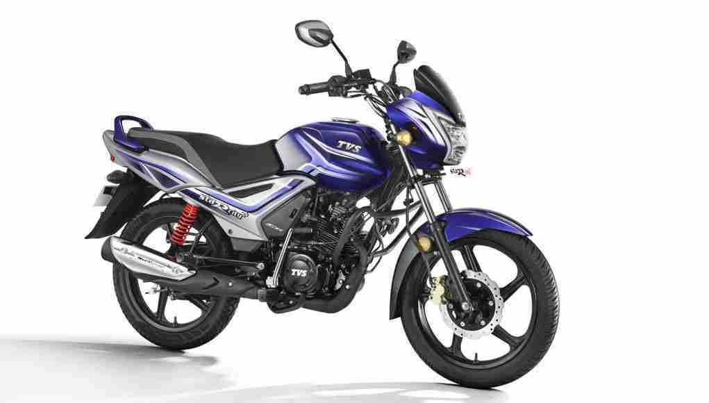 2021 TVS StaR City+ Pearl Blue – Silver colour option