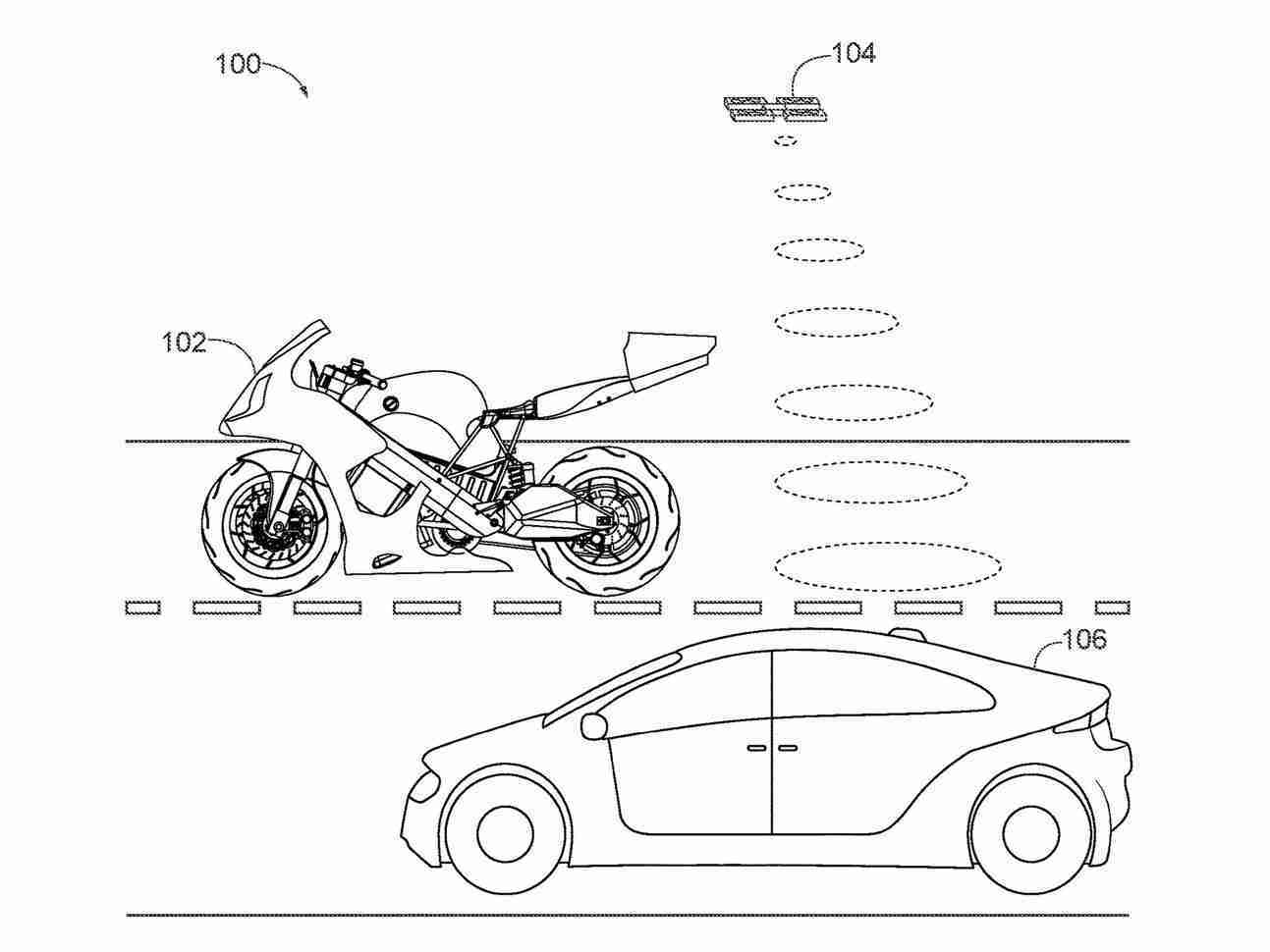 Honda Motorcycle-Mounted Drone Patent Images