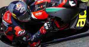 Andrea Dovizioso on Aprilia RS-GP