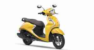 Yamaha Fascino 125 Fi Hybrid Yellow Cocktail colour option