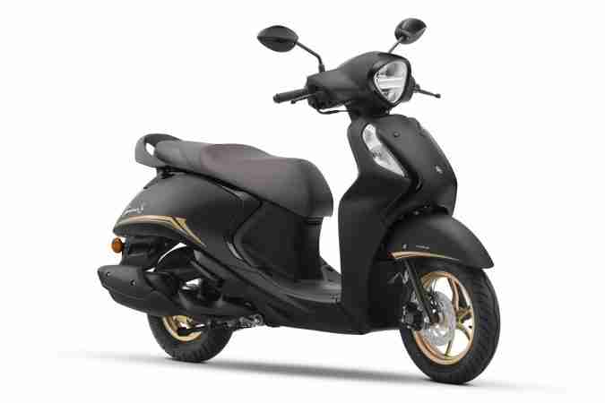 Yamaha Fascino 125 Fi now with Hybrid Power Matte Black Special colour option