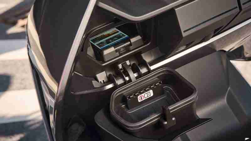 BMW CE 04 electric scooter phone charger