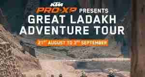 Great Ladakh Adventure Tour from KTM announced