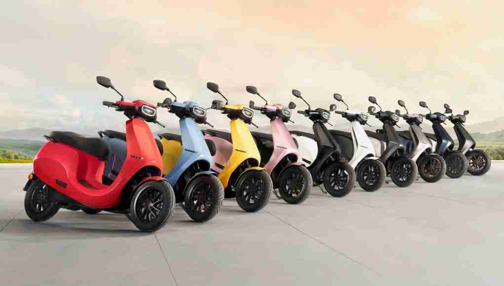 Ola Electric scooter colour options