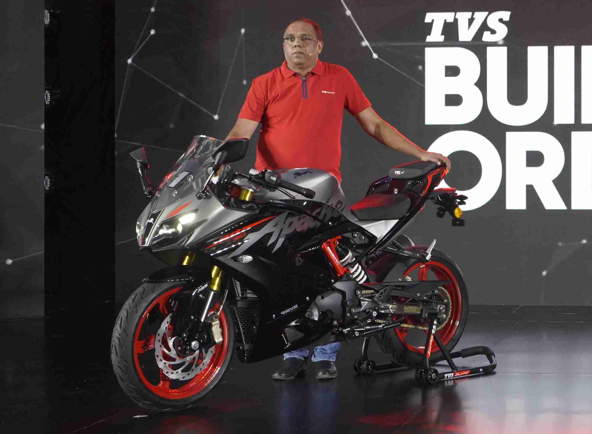 2021 TVS Apache RR 310 launched; First bike in TVS's Built To Order platform