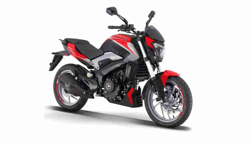 Dominar 250 colour option Racing Red + Matt Silver