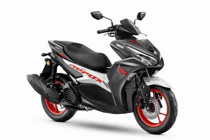 Grey Vermillion Yamaha AEROX 155 colour option
