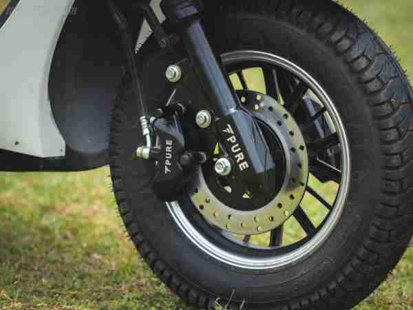 PURE EV Etrance Neo front disc and tyre