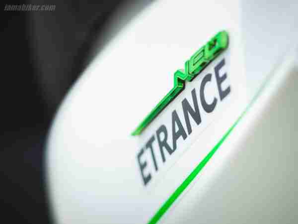 PURE EV Etrance Neo logo on scooter