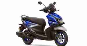 Yamaha RayZR Hybrid Disc Version Racing Blue colour option