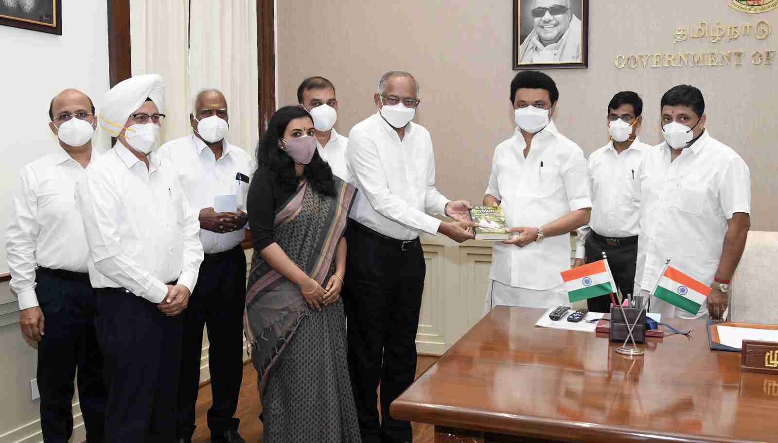 ‘A Silent Revolution’ book launched by TVS; The Journey of the Srinivasan Services Trust with Thiru M.K. Stalin, Hon’ble Chief Minister, Tamil Nadu