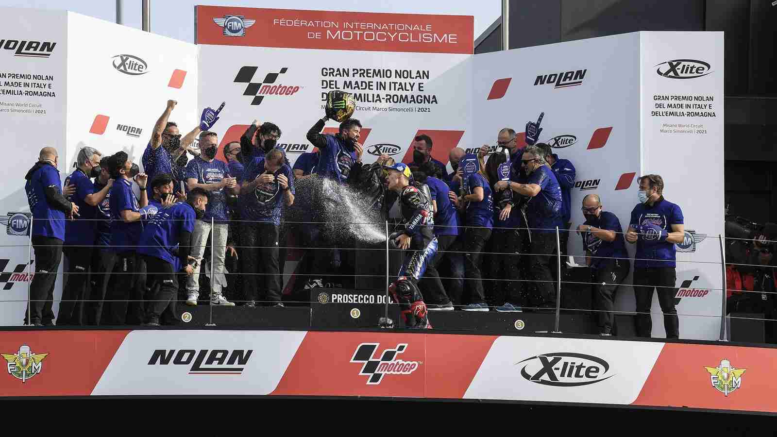 Fabio Quartararo of team Yamaha 2021 MotoGP World Champion