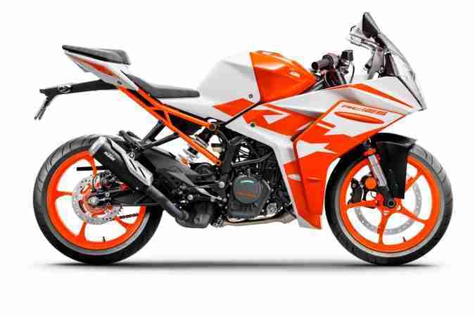 KTM RC 125 CERAMIC WHITE colour option