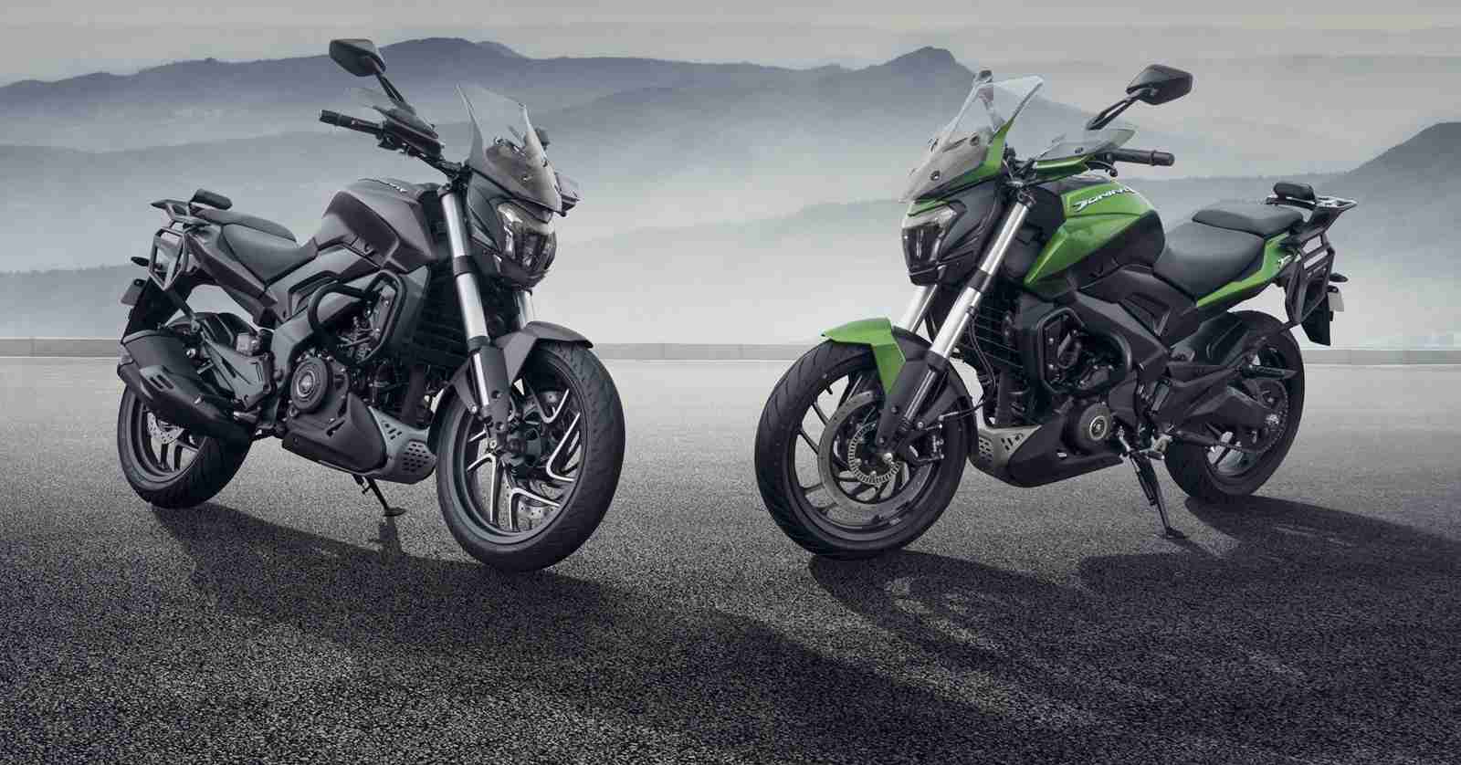 New Dominar 400 touring accessories - Black and Green colour option
