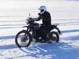 Royal Enfield Himalayan heading to the South Pole