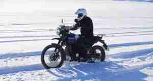Royal Enfield Himalayan heading to the South Pole