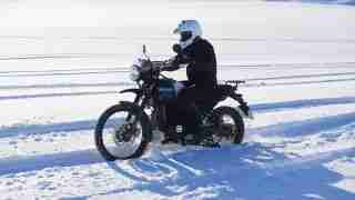 Royal Enfield Himalayan heading to the South Pole
