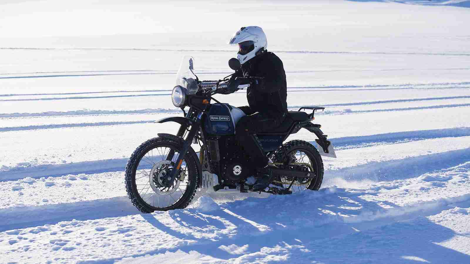 Royal Enfield Himalayan heading to the South Pole