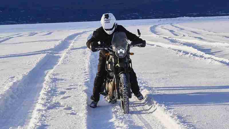 Royal Enfield Himalayan heading to the South Pole