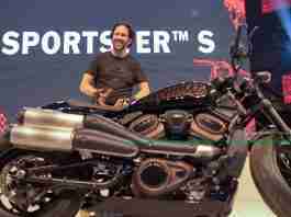 Ravi Avalur Harley Davidson launching Sportster S