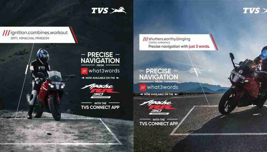TVS integrates what3words into its customer app