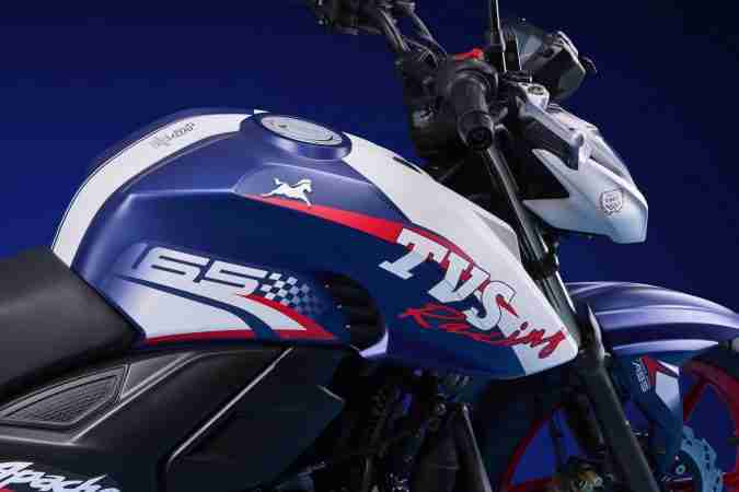 Limited edition TVS Apache RTR 165 RP tank design