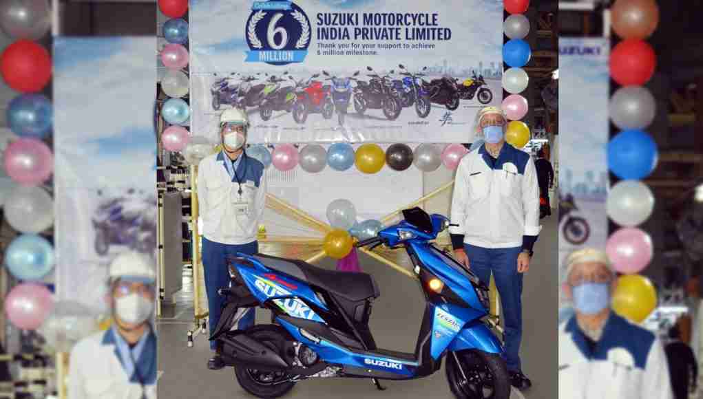 Suzuki Gurugram factory rolls out 6 its millionth two wheeler
