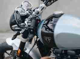 Triumph Speed Twin Breitling limited edition tank and handle bar