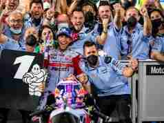 Enea Bastianini takes historic first win at Qatar MotoGP