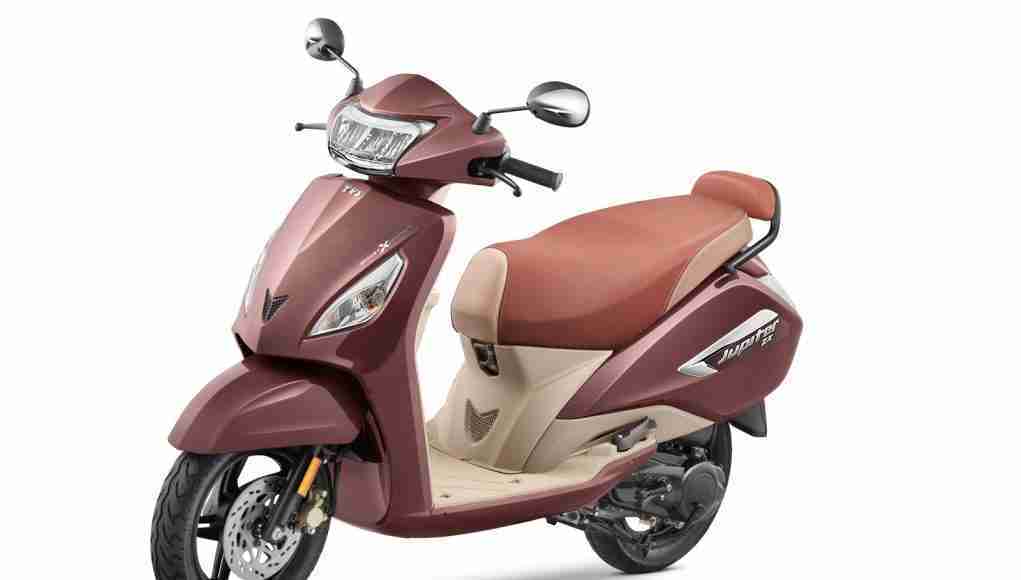 TVS Jupiter ZX SMARTXONNECT Voice Assist Feature Jupiter Copper Bronze colour option