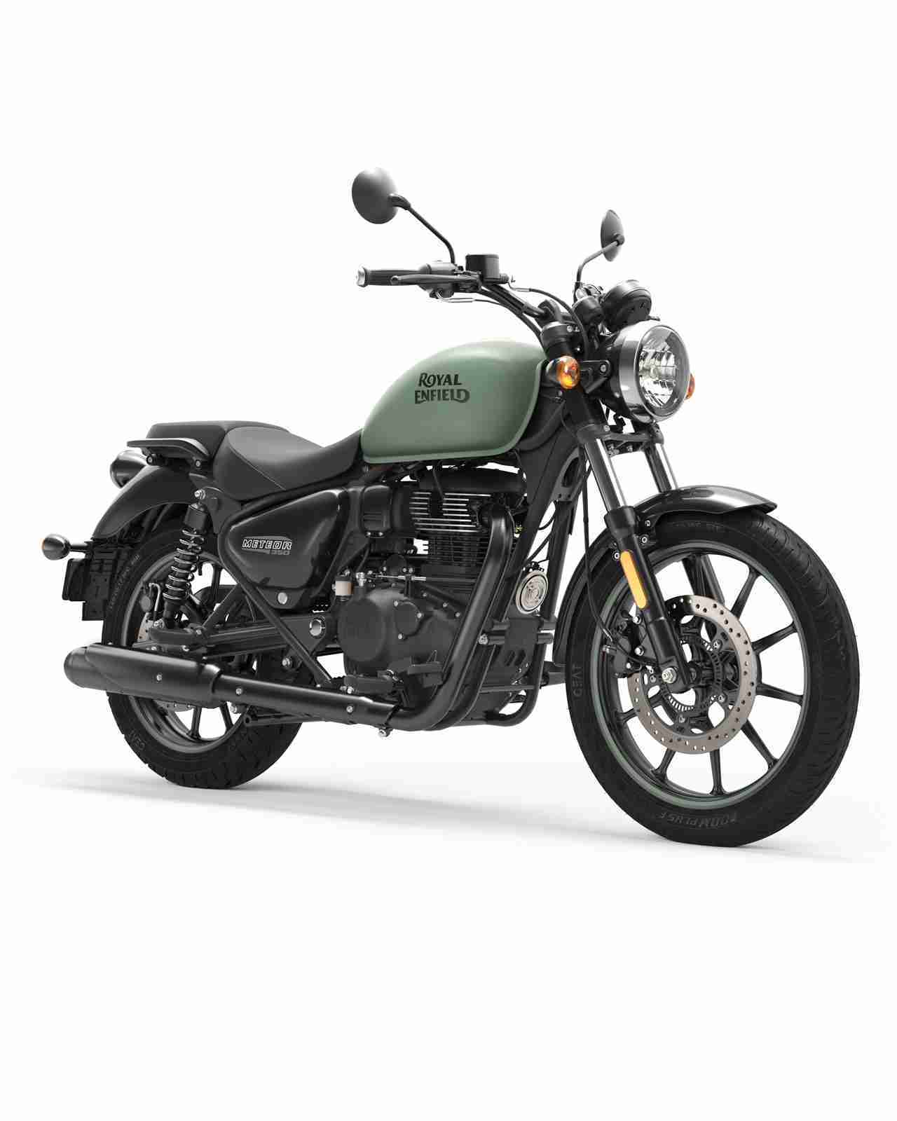 Meteor 350 Fireball Matt Green colour option
